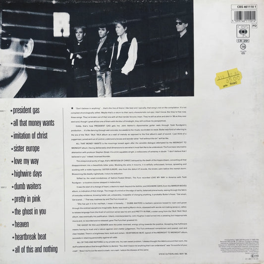 THE PSYCHEDELICS FURS - All Of This And Nothing