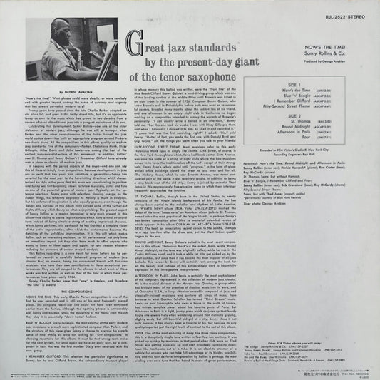 SONNY ROLLINS - Now's The Time!