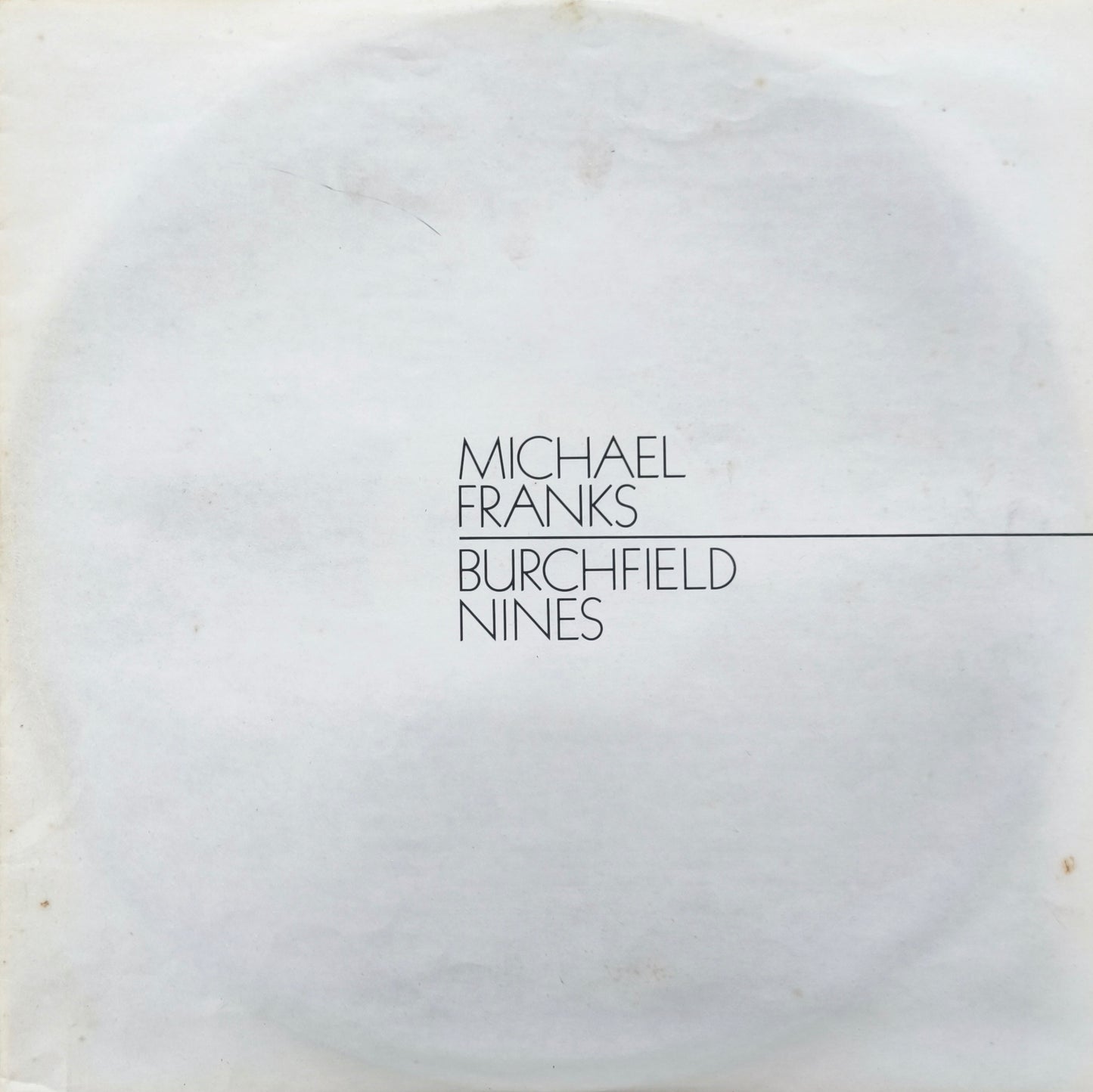 MICHAEL FRANKS - Burchfield Nines