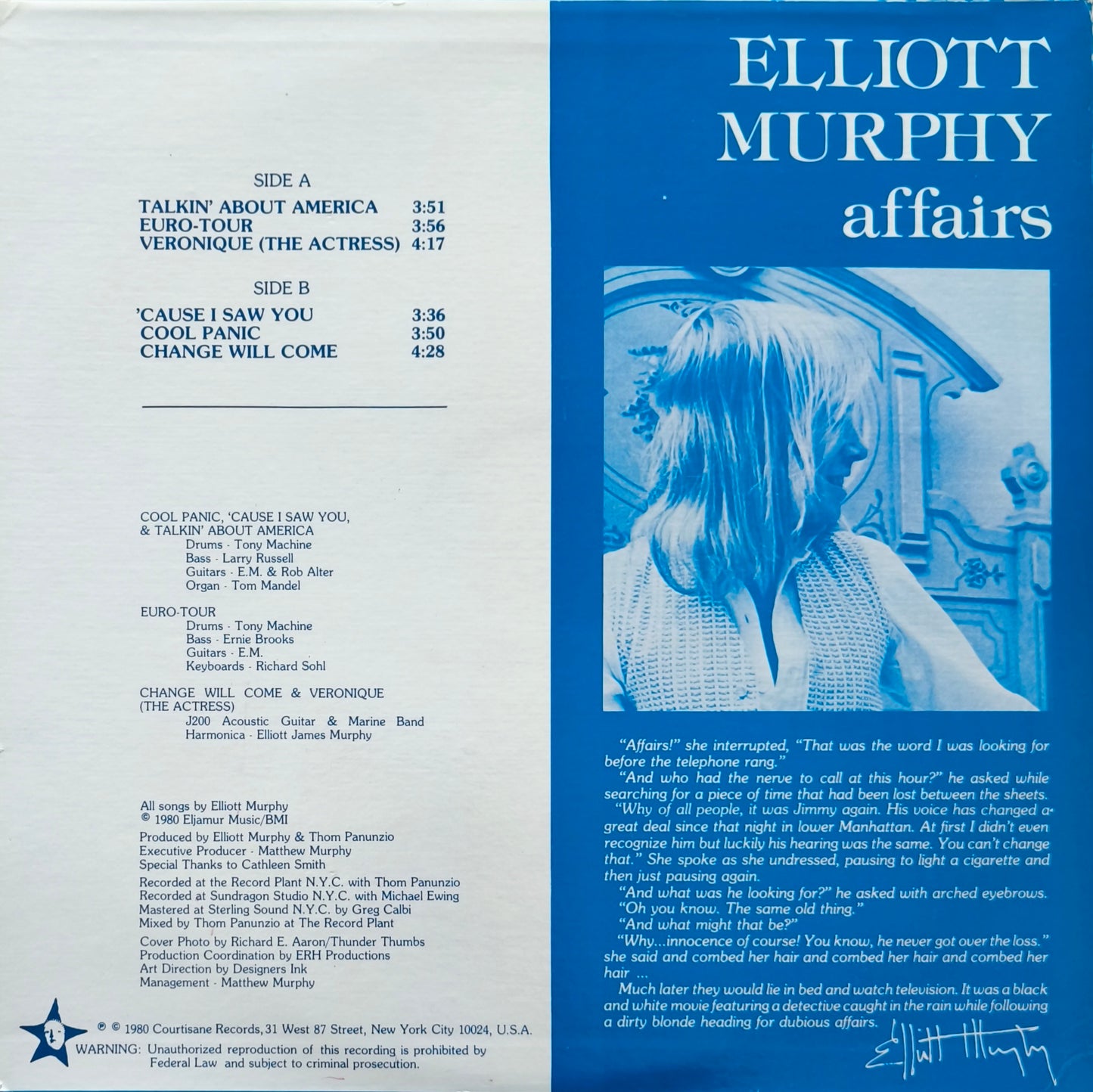 ELLIOTT MURPHY - Affairs
