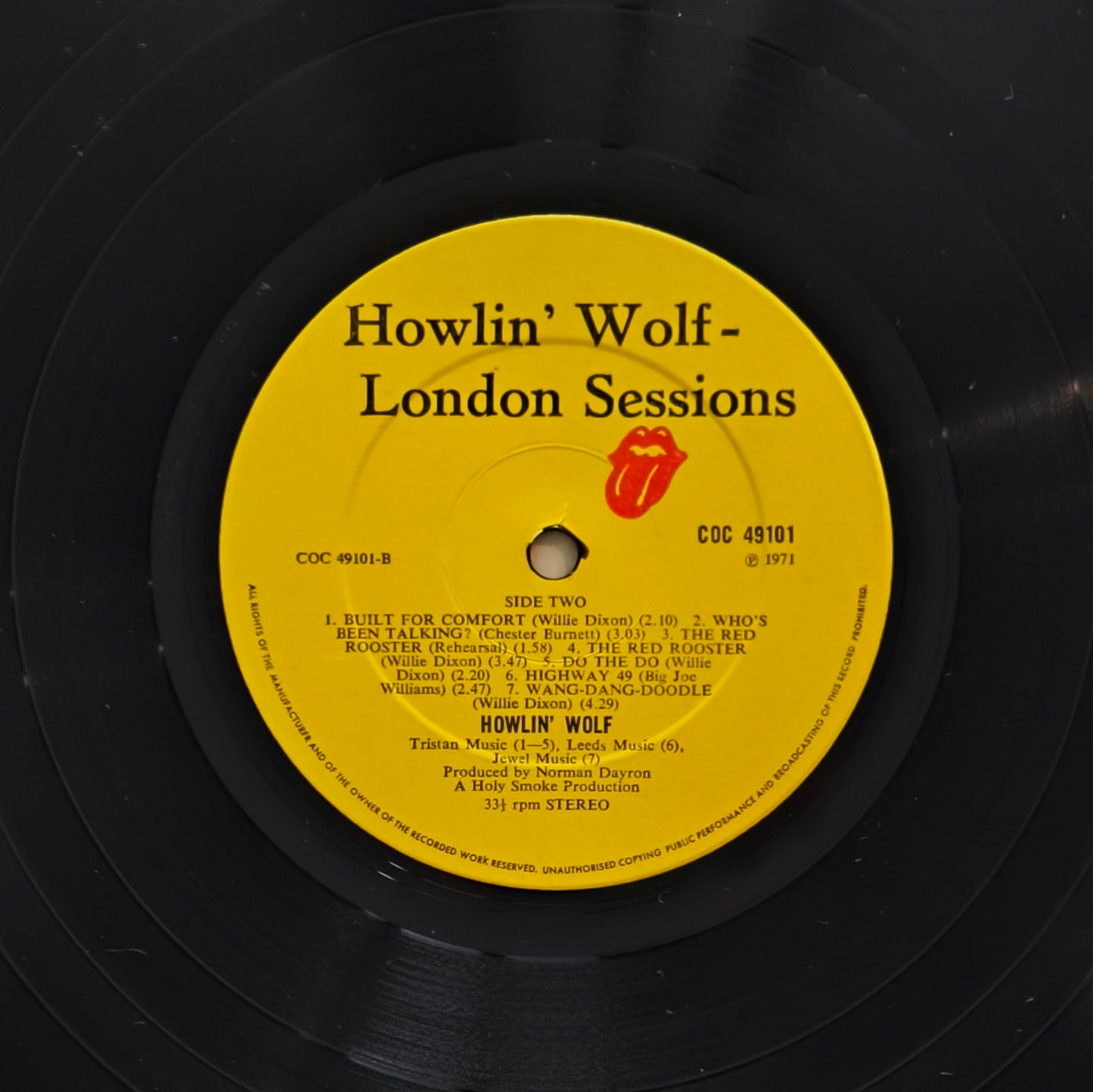 HOWLIN' WOLF - The London Howlin' Wolf Sessions (pressage UK 71)