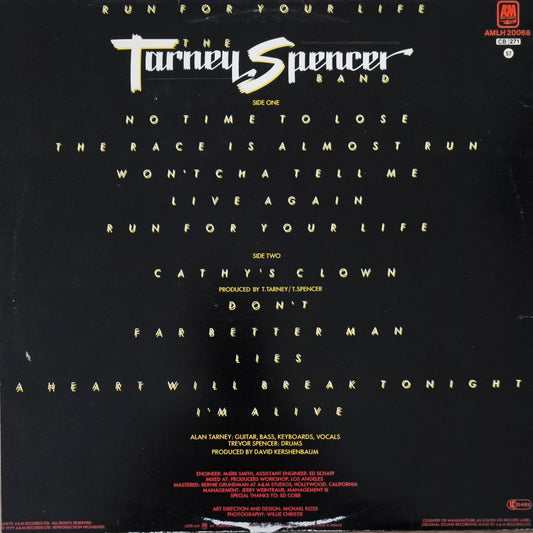 THE TARNEY/SPENCER BAND - Run For Your Life