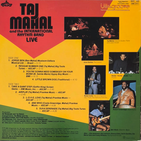 TAJ MAHAL AND THE INTERNATIONAL RHYTHM BAND - Live