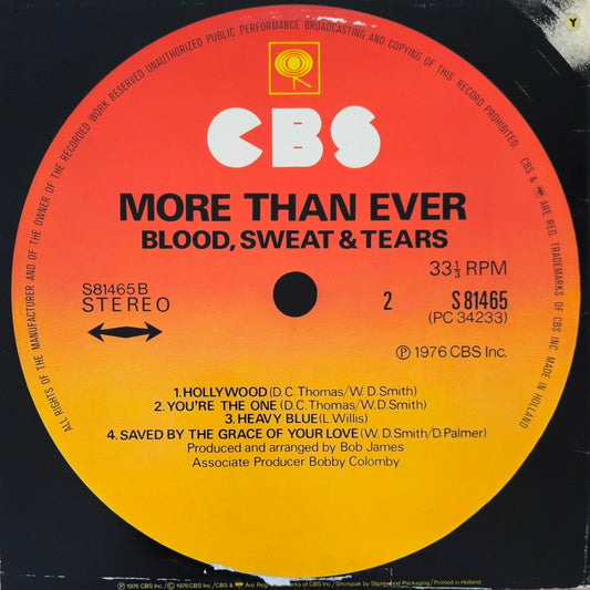 BLOOD, SWEAT & TEARS - More Than Ever