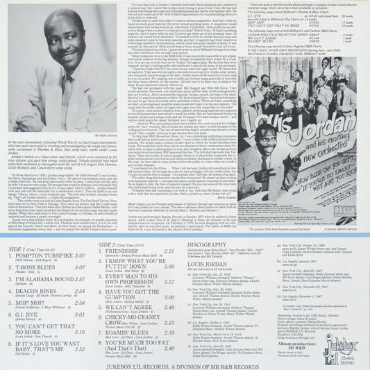 LOUIS JORDAN AND HIS TYMPANY FIVE - G.I. Jive 1940-47