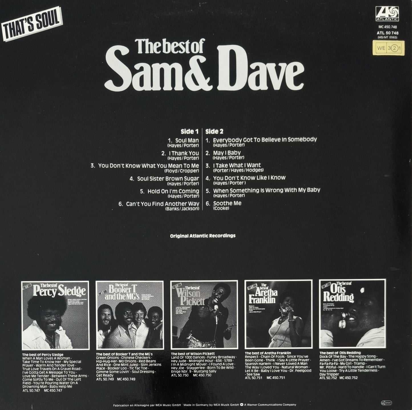 SAM & DAVE - The Best Of Sam & Dave