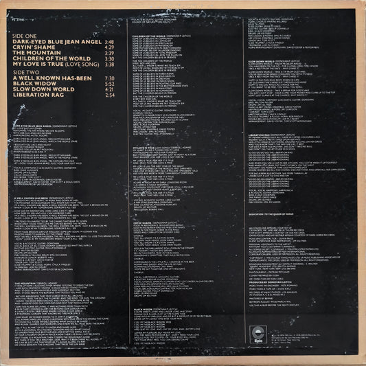 DONOVAN - Slow Down World (pressage US)