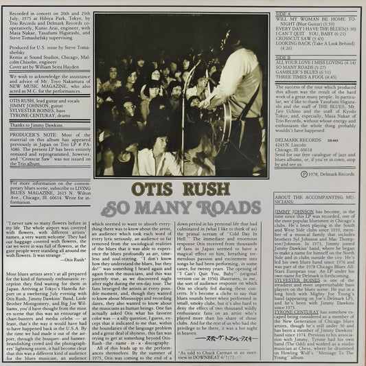 OTIS RUSH - So Many Roads (Live In Concert) (pressage US)