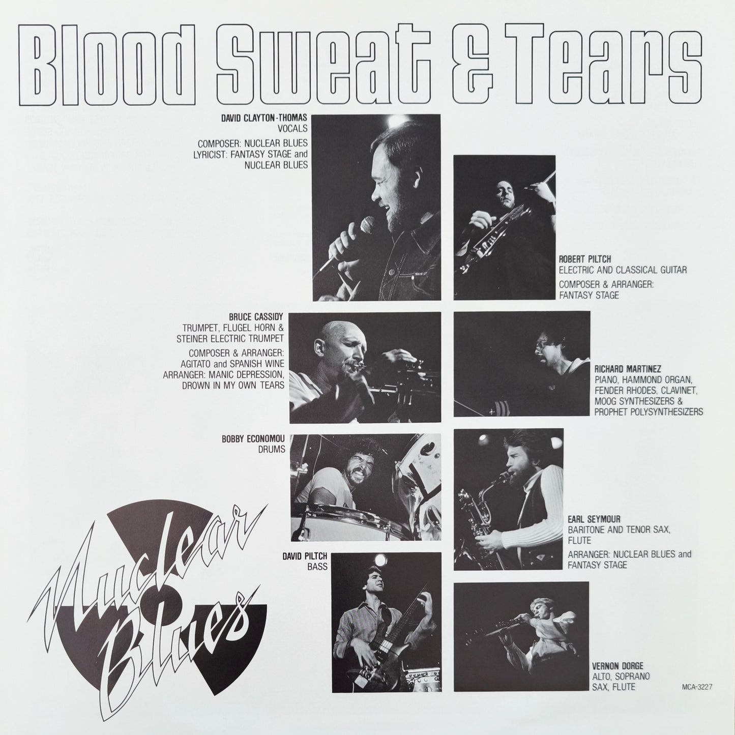 BLOOD, SWEAT & TEARS - Nuclear Blues (pressage US)