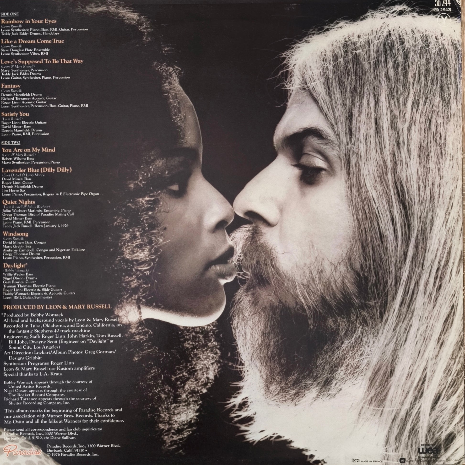 Disque Vinyle 33 tours Occasion - LEON & MARY RUSSELL - Wedding Album Disque Vinyle 33 tours Occasion - LEON & MARY RUSSELL - Wedding Album