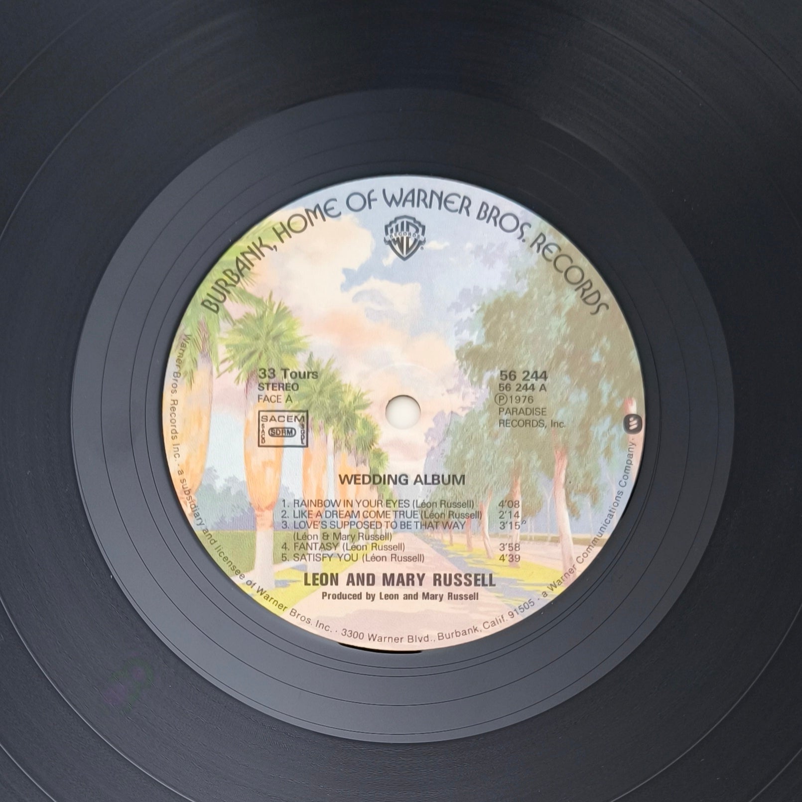 Disque Vinyle 33 tours Occasion - LEON & MARY RUSSELL - Wedding Album Disque Vinyle 33 tours Occasion - LEON & MARY RUSSELL - Wedding Album