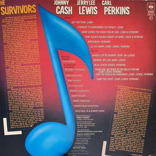 JOHNNY CASH, JERRY LEE LEWIS, CARL PERKINS - The Survivors