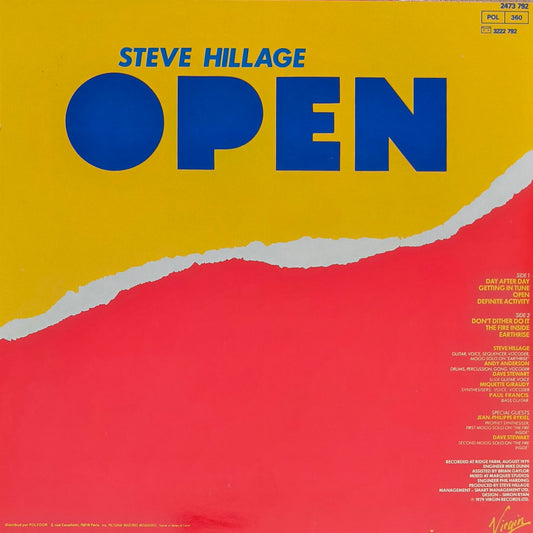 STEVE HILLAGE - Open