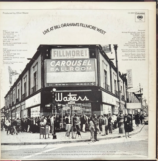 LIVE AT BILL GRAHAM'S FILLMORE WEST