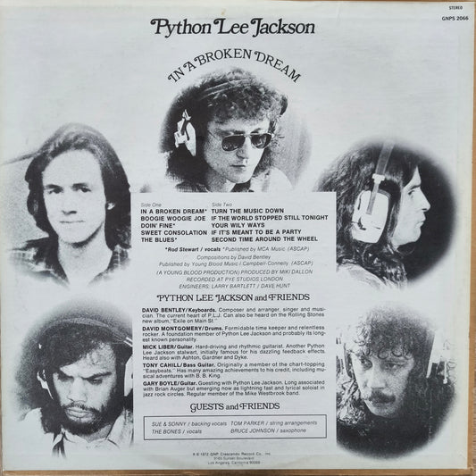 PYTHON LEE JACKSON - In A Broken Dream