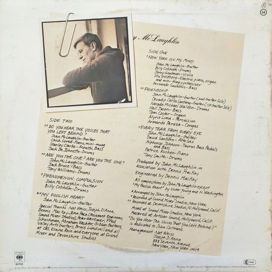 JOHNNY McLAUGHLIN - Electric Guitarist