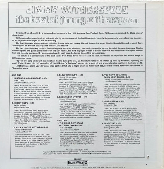 JIMMY WITHERSPOON - The Best Of Jimmy Witherspoon