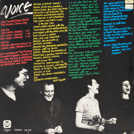 VOICE, JULIE TIPPETTS, MAGGIE NICHOLS, PHIL MINTON, BRIAN ELEY - Voice