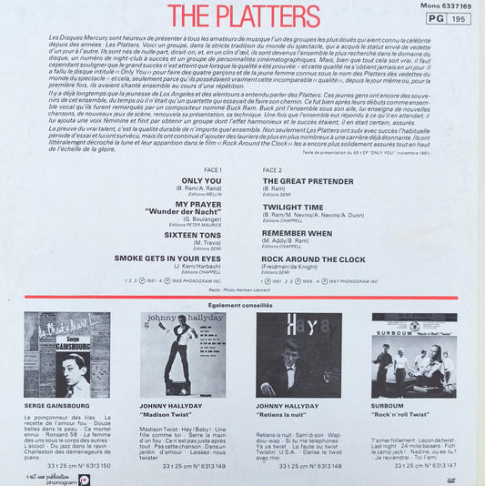 THE PLATTERS - Only You (format vinyle 10 pouces)