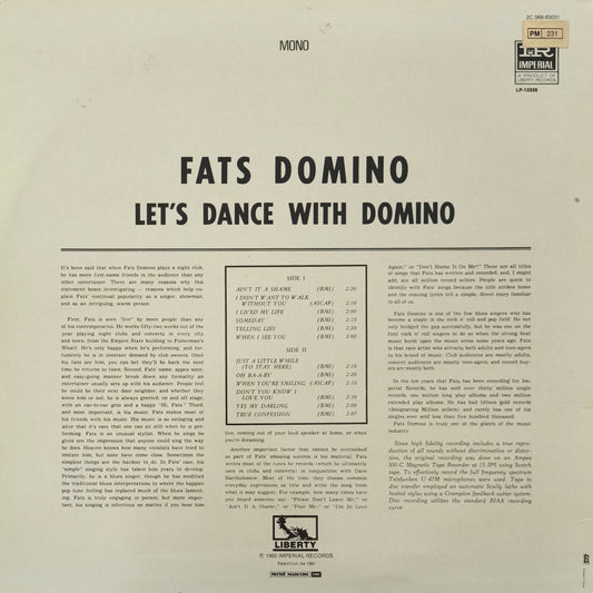 FATS DOMINO - Let's Dance With Domino