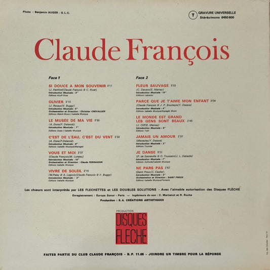 CLAUDE FRANCOIS - Si Douce À Mon Souvenir