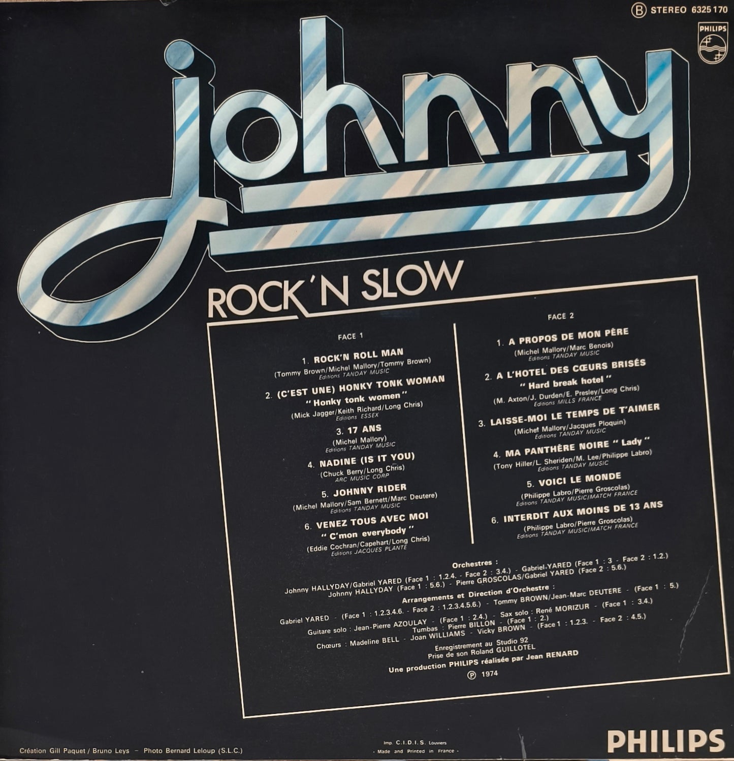 JOHNNY HALLYDAY - Rock'N Slow