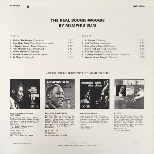 MEMPHIS SLIM - And The Real Boogie-Woogie