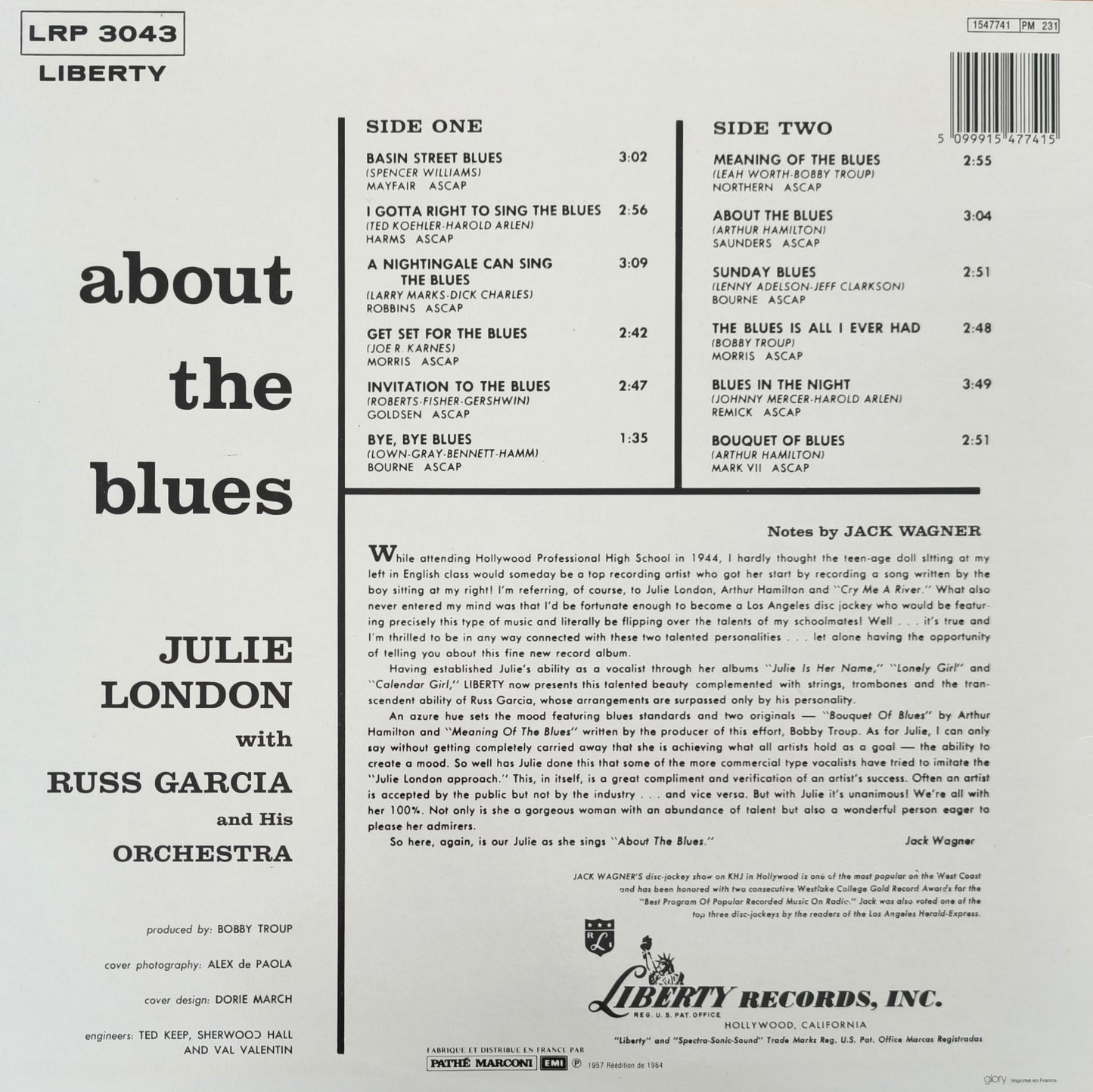 JULIE LONDON - About The Blues