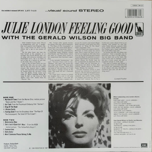 JULIE LONDON With THE GERALD WILSON BIG BAND - Feeling Good
