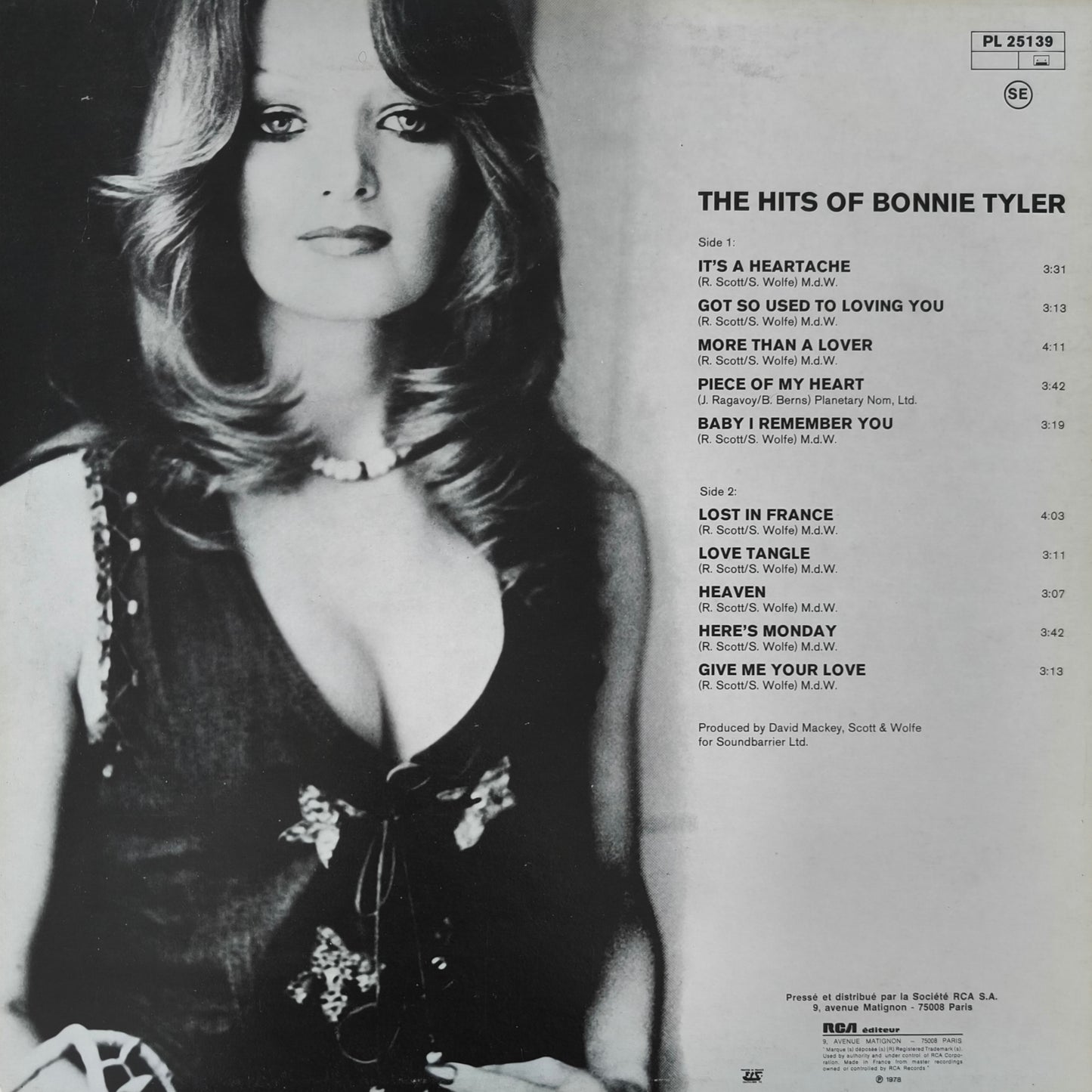 BONNIE TYLER - The Hits Of Bonnie Tyler