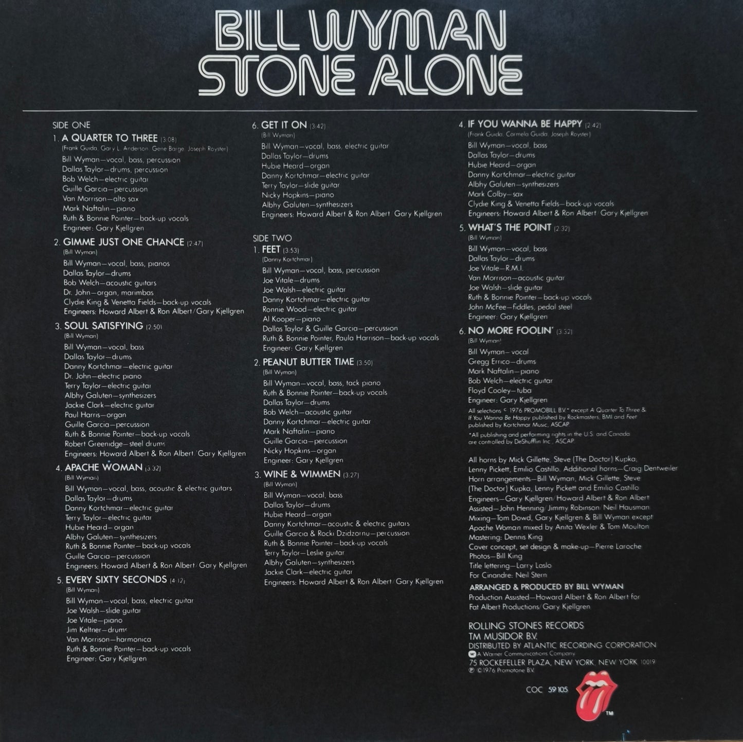 BILL WYMAN - Stone Alone