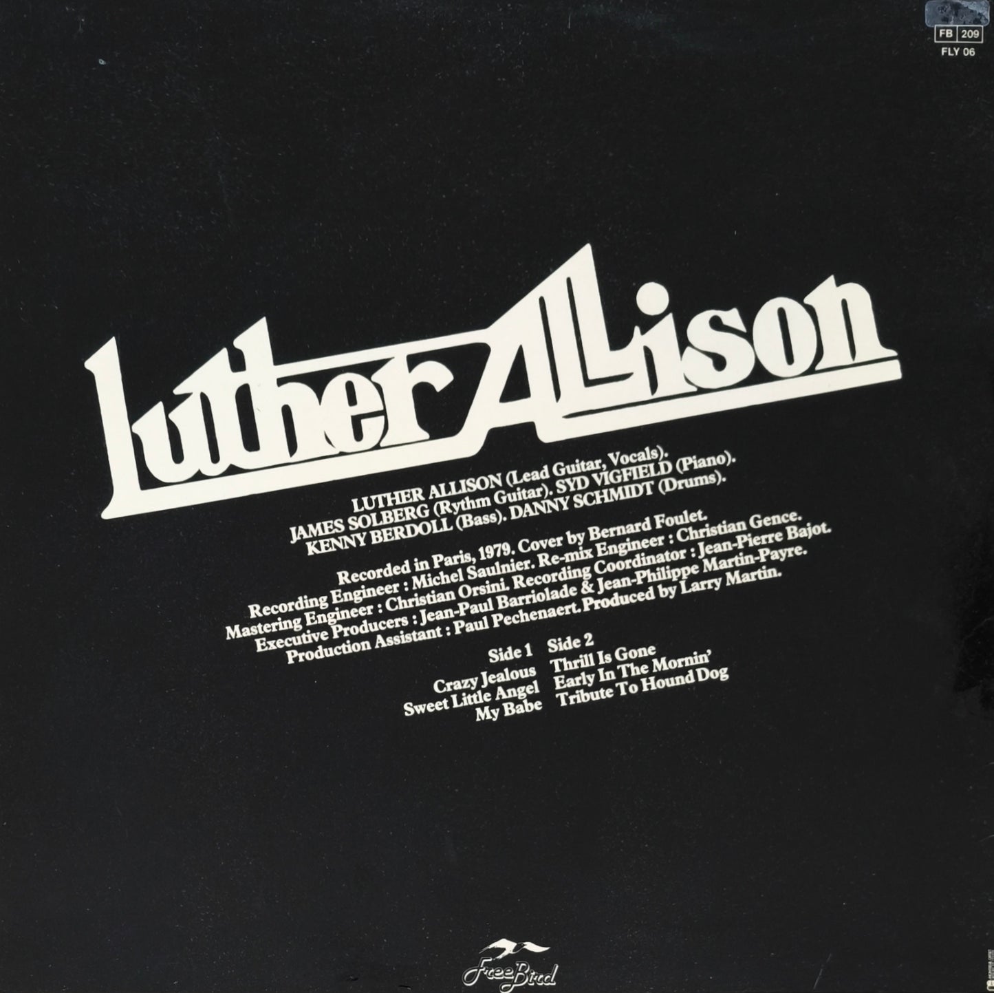 LUTHER ALLISON - Live In Paris