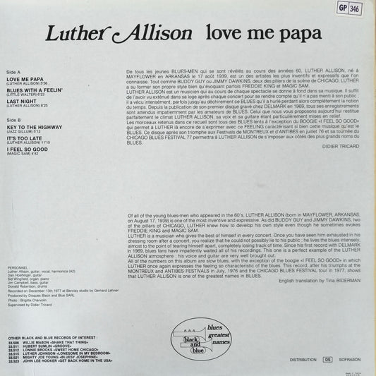LUTHER ALLISON - Love Me Papa