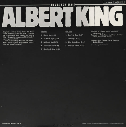 ALBERT KING - Blues For Elvis
