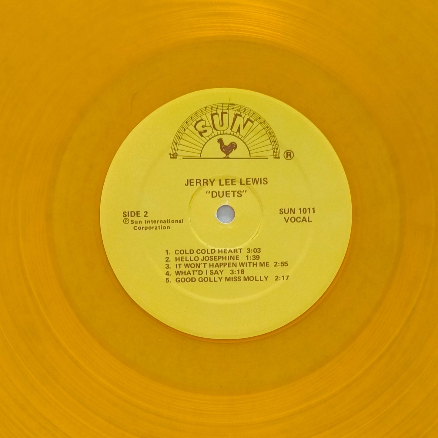 JERRY LEE LEWIS AND FRIENDS - Duets (vinyle jaune, pressage US)