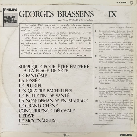 GEORGES BRASSENS - IX