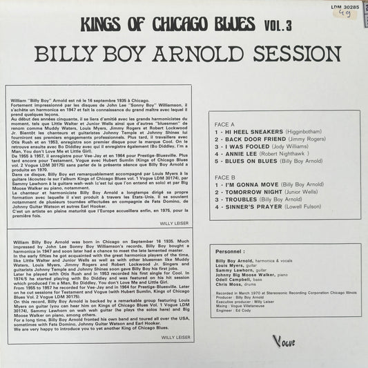 BILLY BOY ARNORLD - Kings Of Chicago Blues Vol. 3