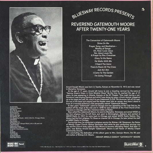 REVEREND GATEMOUTH MOORE - After Twenty-One Years