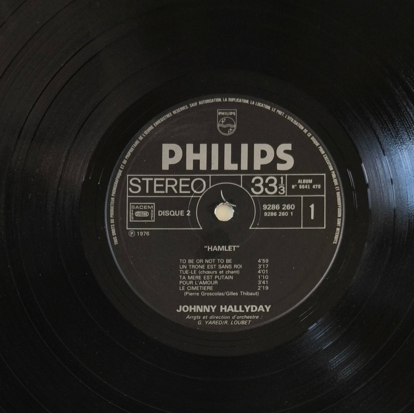 JOHNNY HALLYDAY - Hamlet