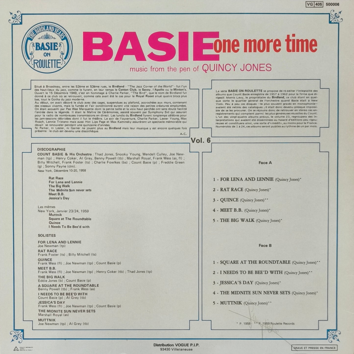 COUNT BASIE & HIS ORCHESTRA - Basie One More Time