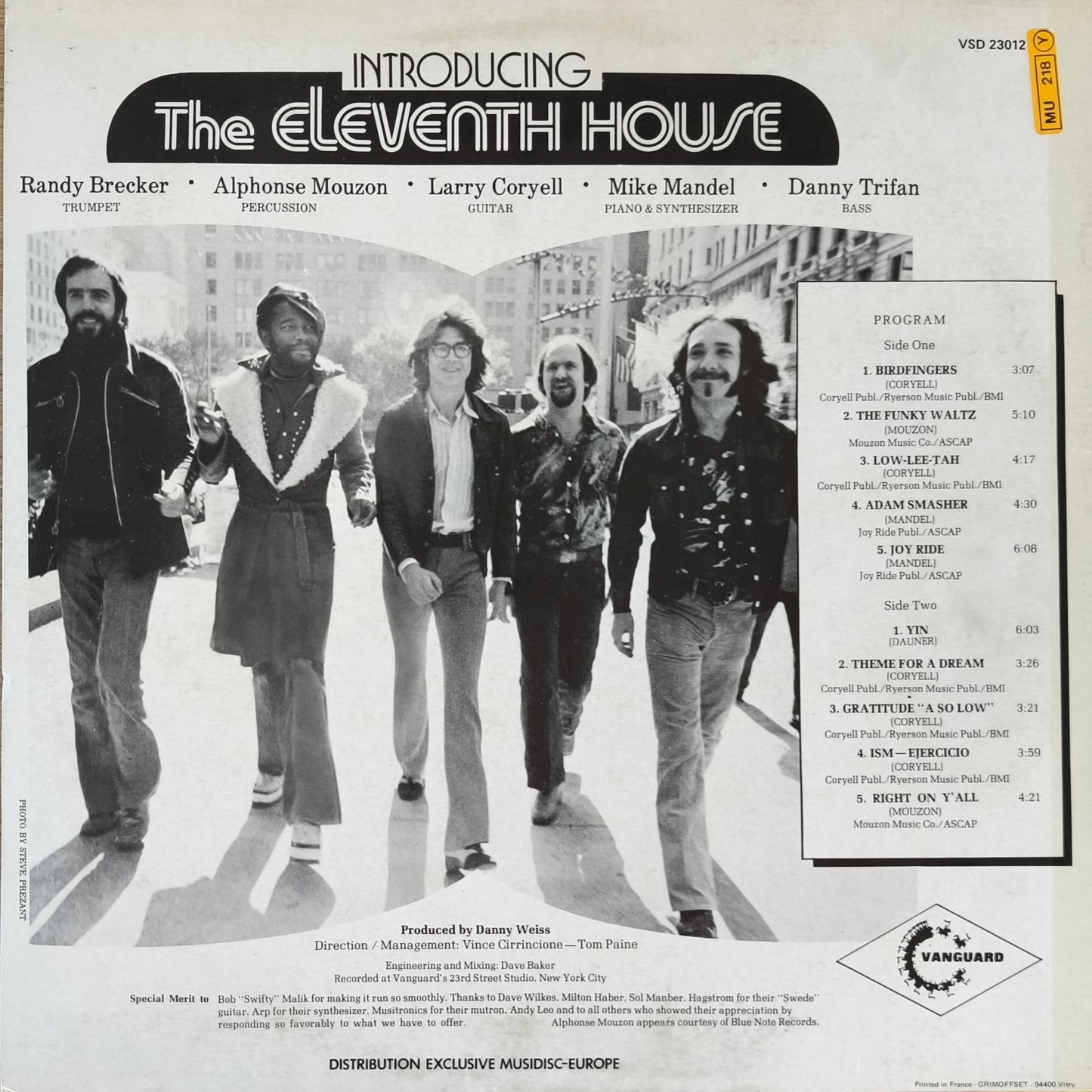 THE ELEVEN HOUSE With LARRY CORYELL - Introducing The Eleventh House