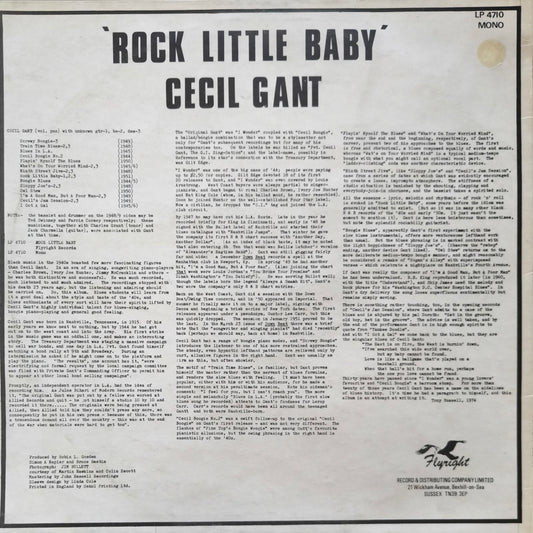 CECIL GANT - Rock Little Baby