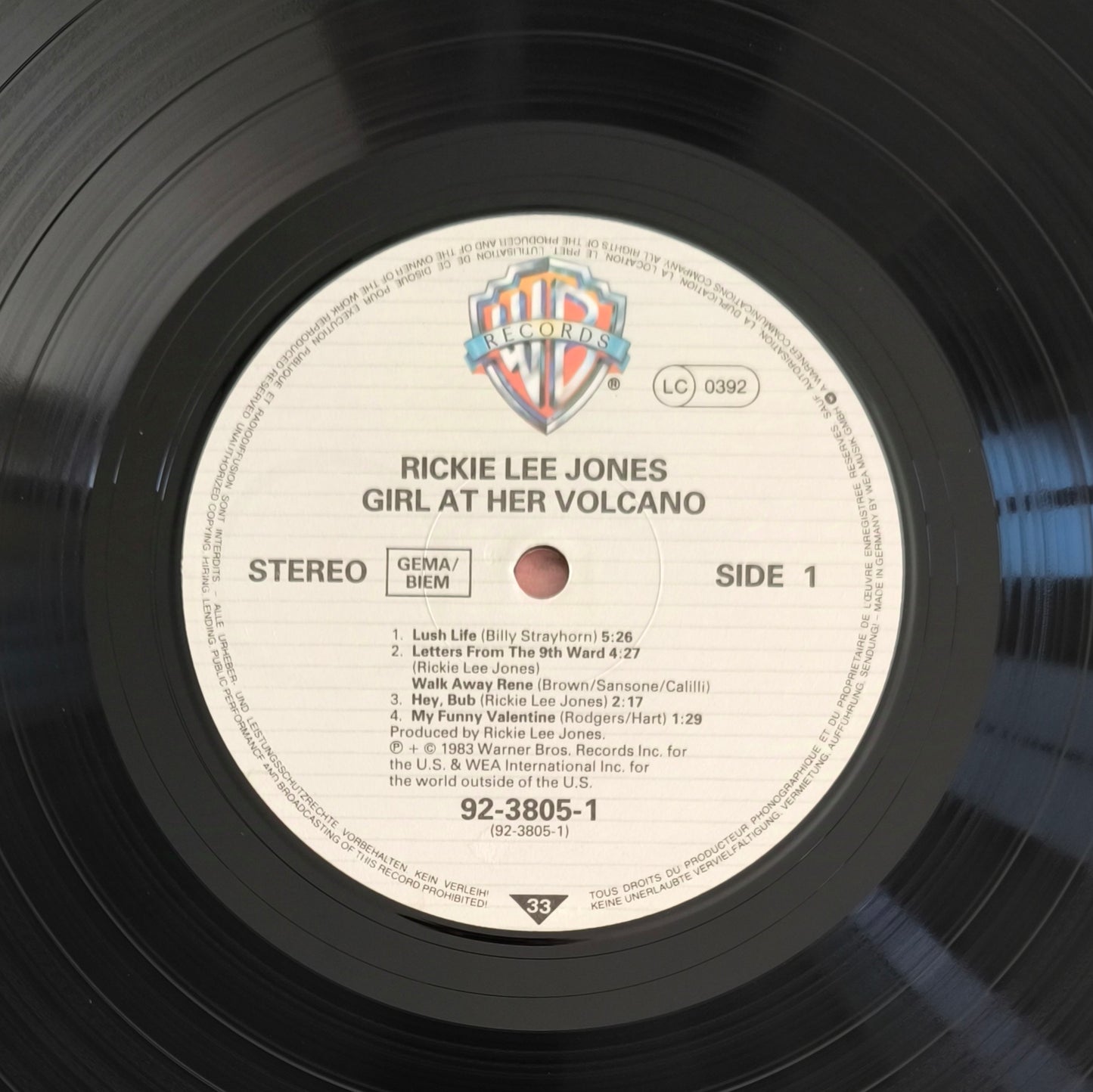 RICKIE LEE JONES - Girl At Her Volcano (vinyle format 10")