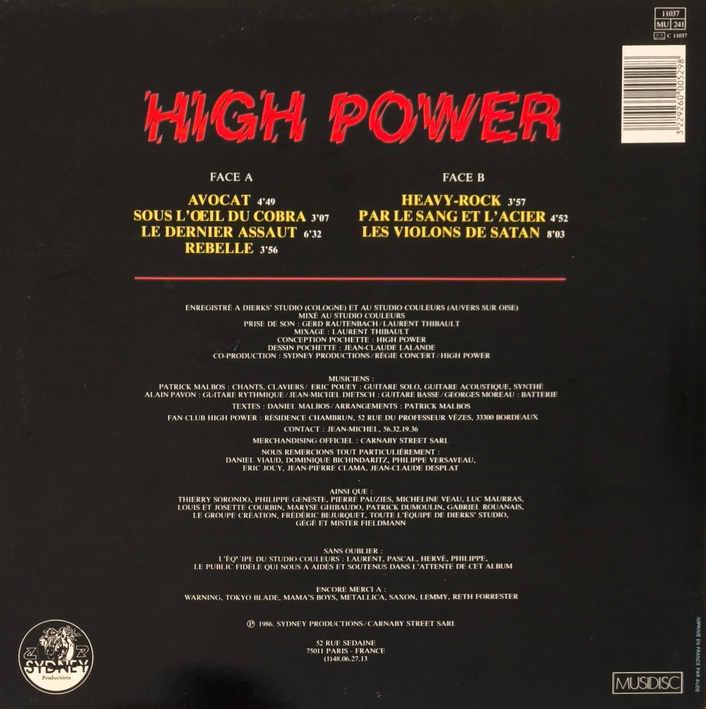 HIGH POWER - Les Violons de Satan