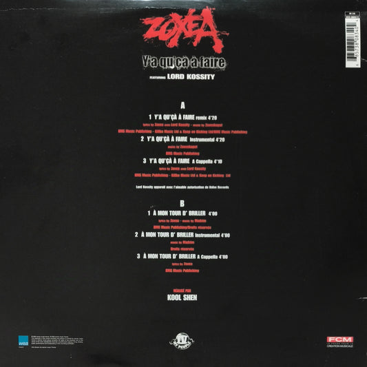 ZOXEA Featuring LORD KOSSITY - Y'a Qu'Çà À Faire