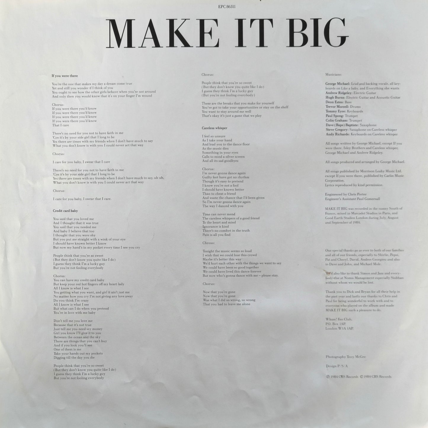 WHAM! - Make It Big