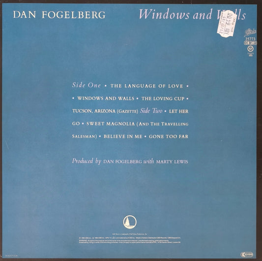 DAN FOGELBERG - Windows And Walls