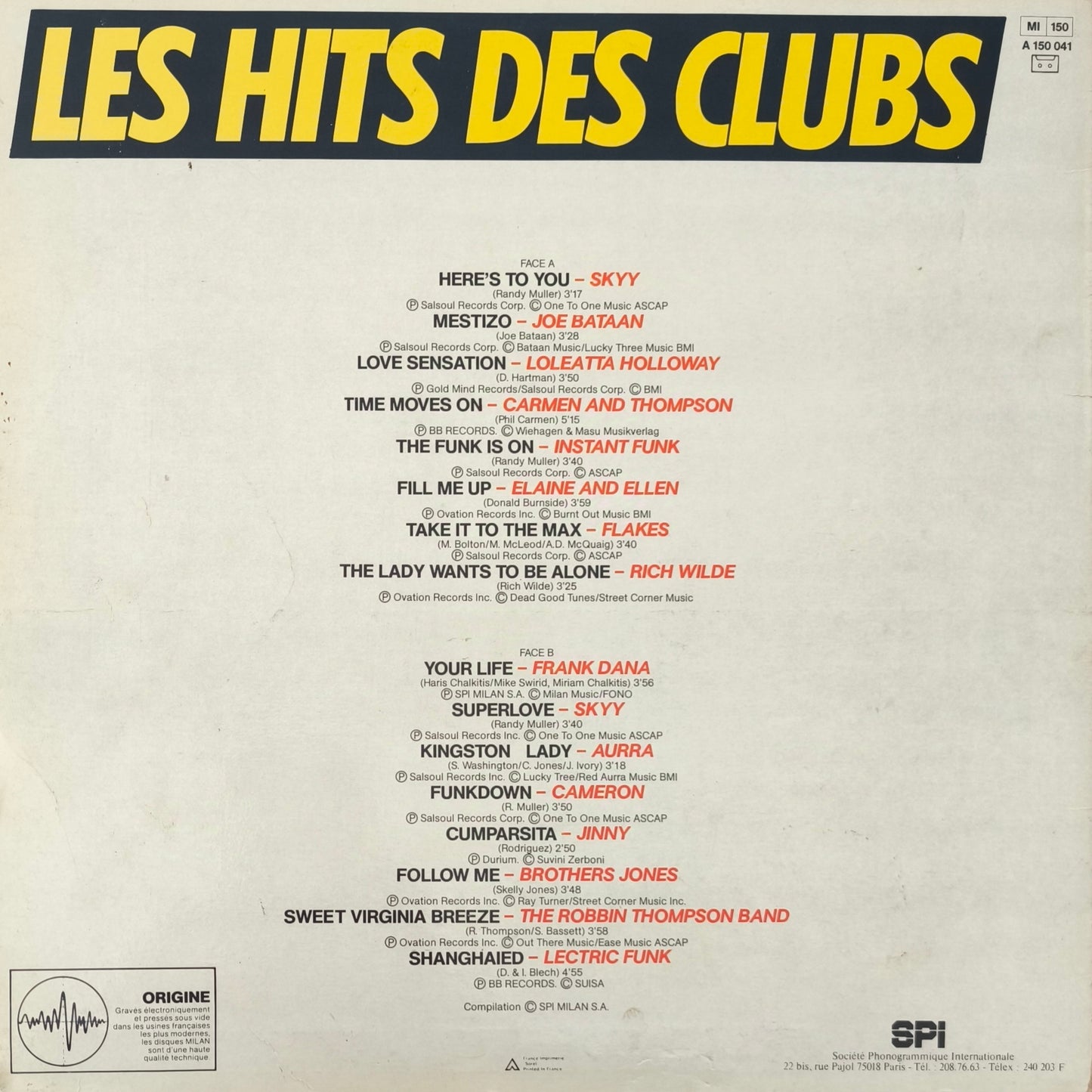 LES HITS DES CLUBS