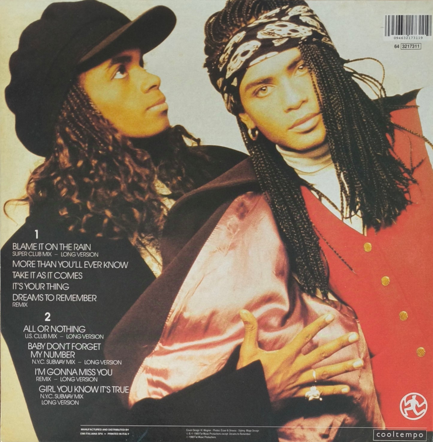 MILLI VANILLI - All Or Nothing (The U.S. Remix Album)