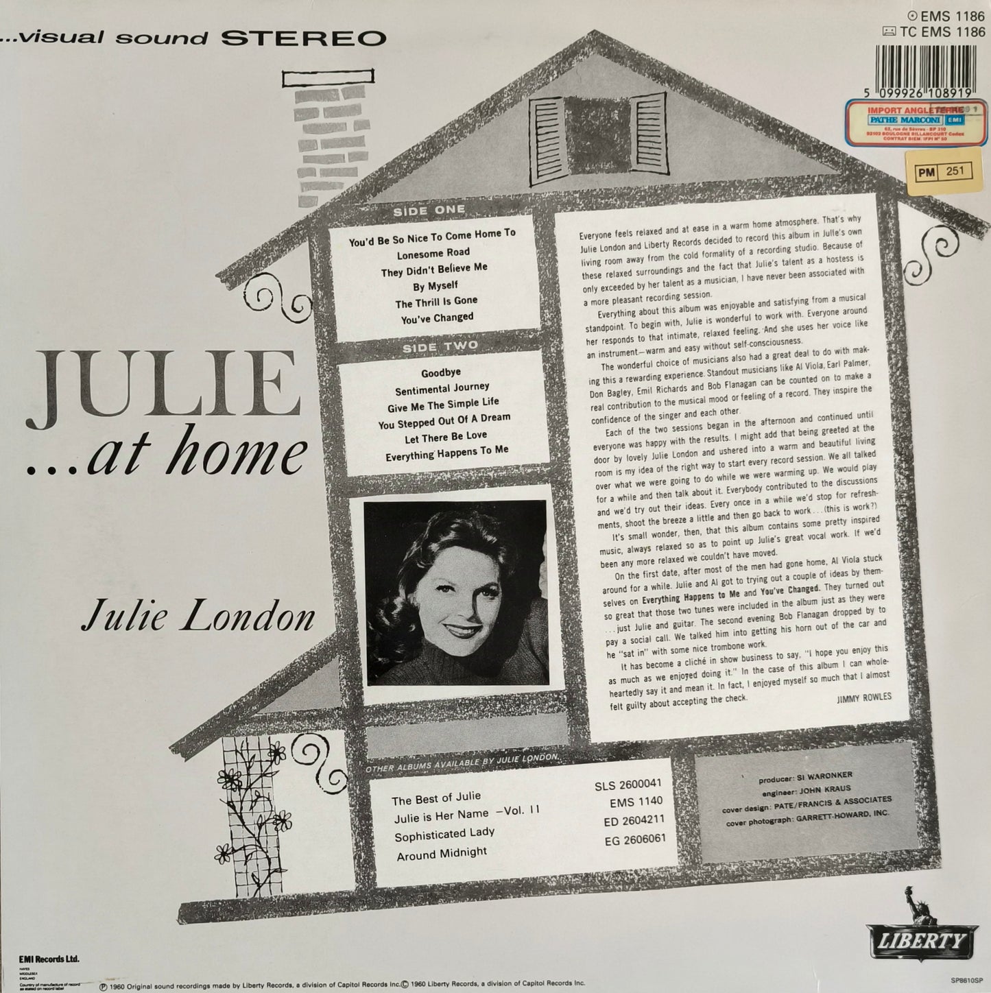 JULIE LONDON - Julie...At Home